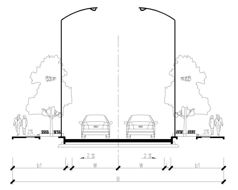 小區(qū)道路綠化綜合整治景觀施工圖