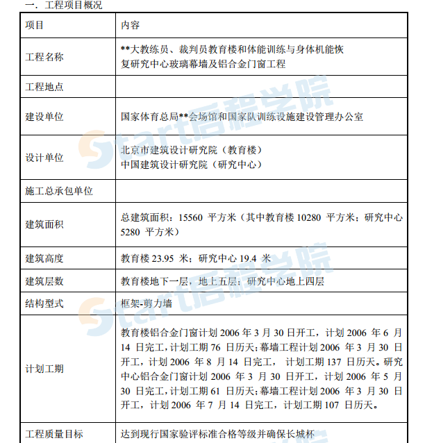 幕墻綜合施工方案