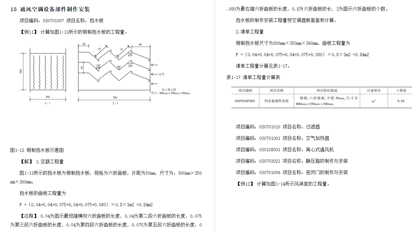 一圖一算之通風(fēng)空調(diào)工程造價(jià)