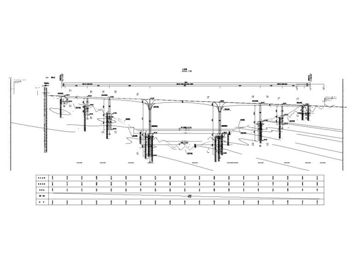 预应力砼连续刚构桥全套图纸含挡墙边坡