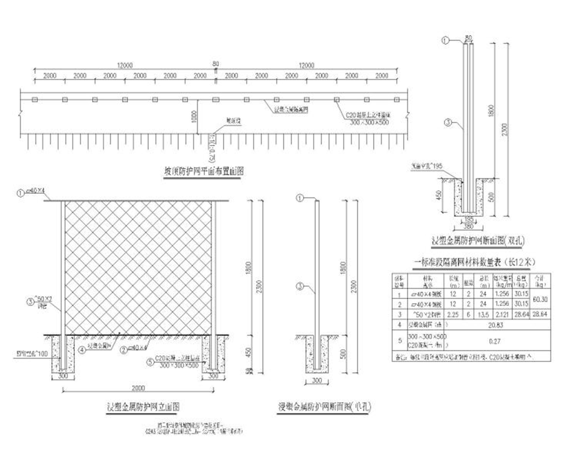 公路改造工程高邊坡支護(hù)施工圖含計(jì)算書