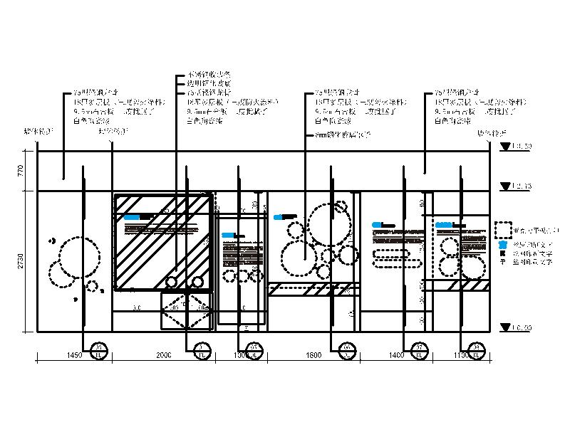 新区中心区域某科技技术展厅室内设计施工图