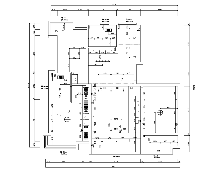 現(xiàn)代風(fēng)145㎡住宅施工圖CAD