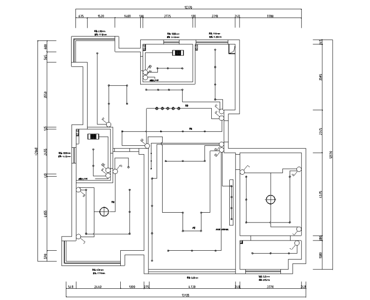 現(xiàn)代風(fēng)145㎡住宅施工圖CAD