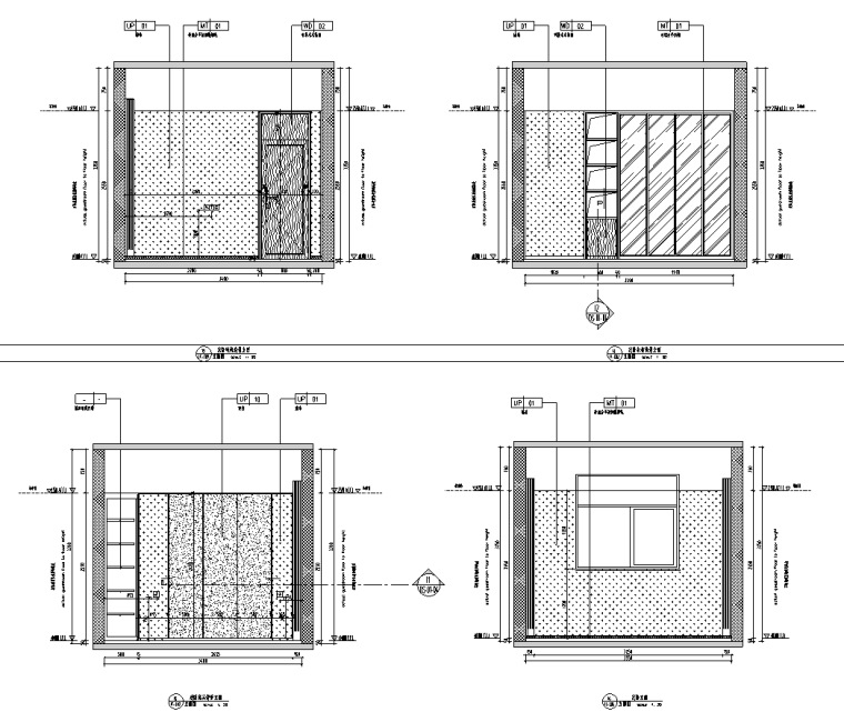 新中式風格別墅裝修施工圖CAD