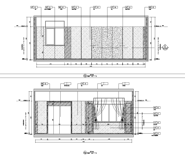 新中式風格別墅裝修施工圖CAD