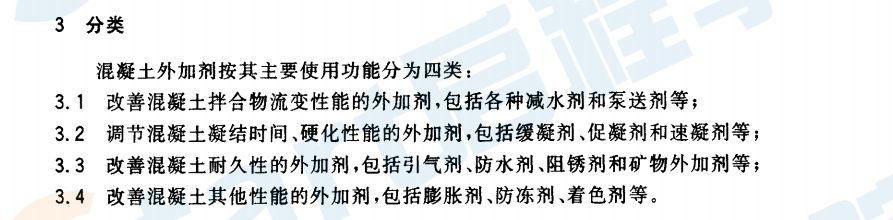 GBT8075-2005 混凝土外加劑定義,、分類,、命名與術(shù)語