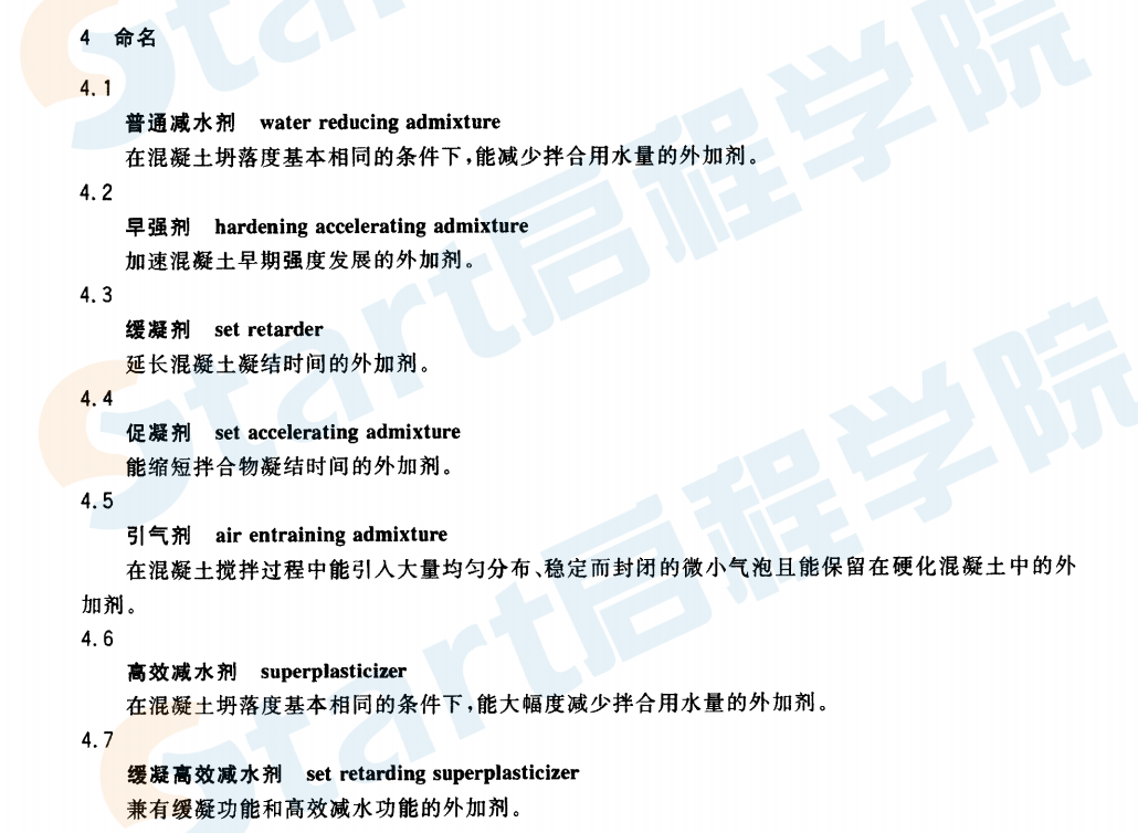 GBT8075-2005 混凝土外加劑定義、分類,、命名與術(shù)語