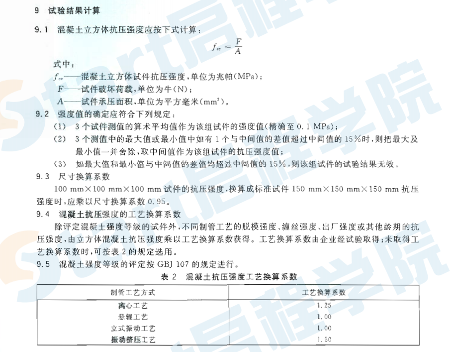 GBT11837-2009 混凝土管用混凝土抗壓強(qiáng)度試驗(yàn)方法