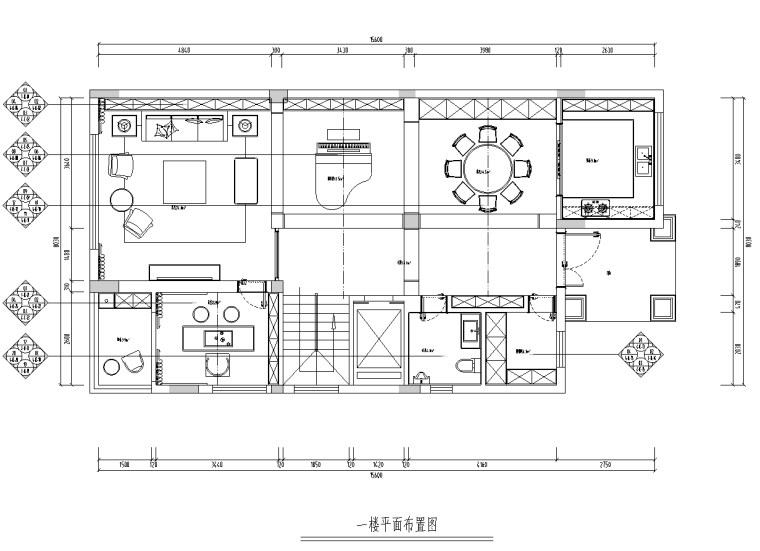 輕奢風格私人別墅施工圖CAD設計+效果圖