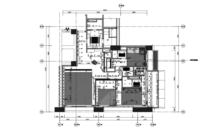 住宅塔樓樣板間裝修施工圖+材料清單