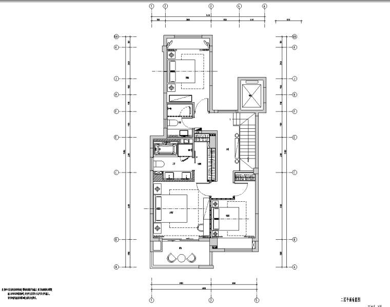 民用建筑現代風別墅住宅樣板間施工圖