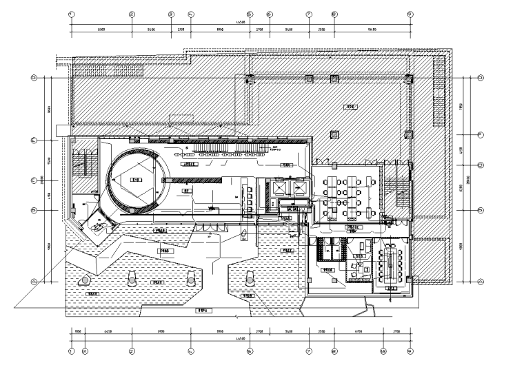 售樓處大展廳效果圖+施工圖設(shè)計