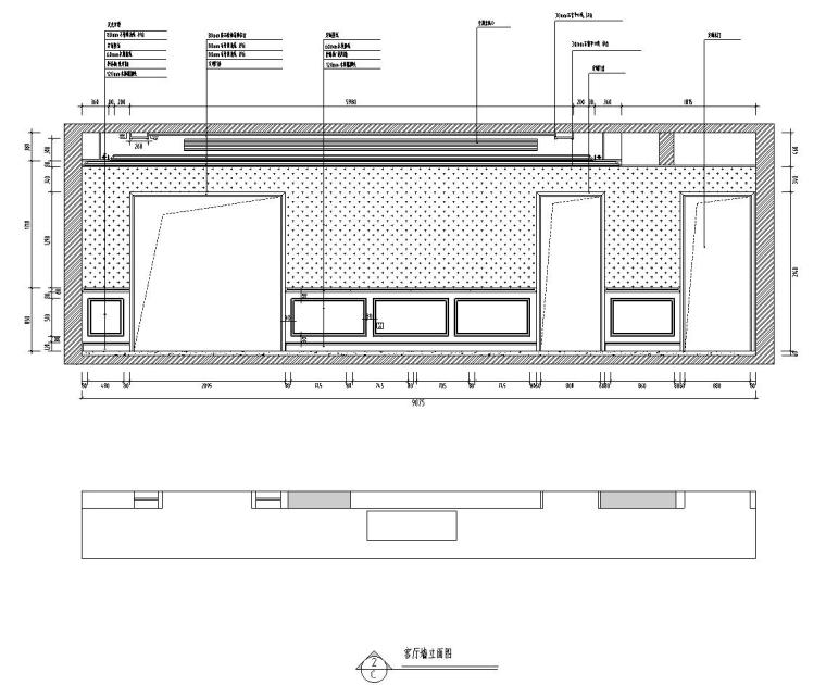 170㎡新中式+美式風(fēng)混搭住宅裝修施工圖