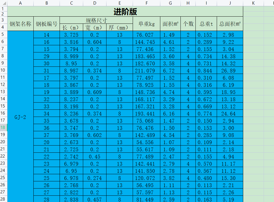 楔形鋼梁手算稿