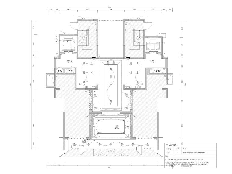 住宅樓大堂+電梯廳裝修設(shè)計(jì)施工圖