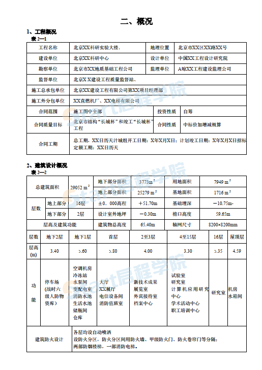 北京XX工程施工組織設(shè)計