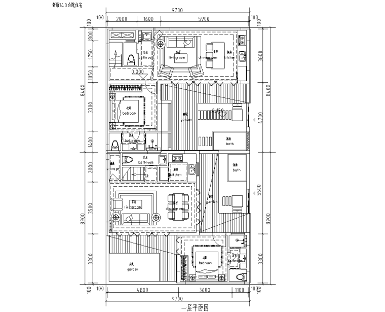 新中式別墅小區(qū)住宅戶型匯總