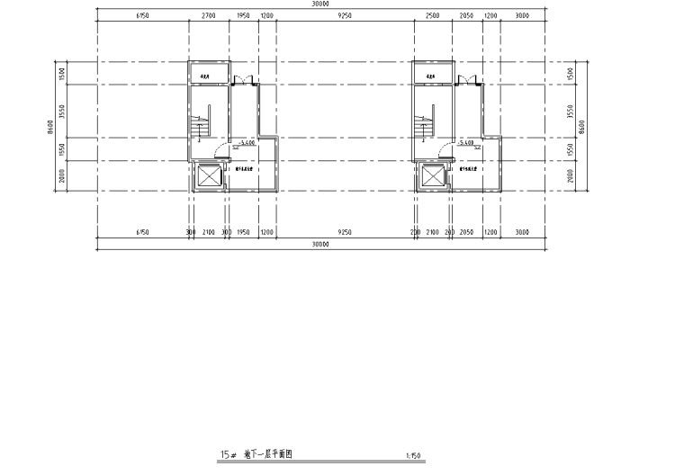 四層疊拼別墅160+180㎡CAD戶型圖