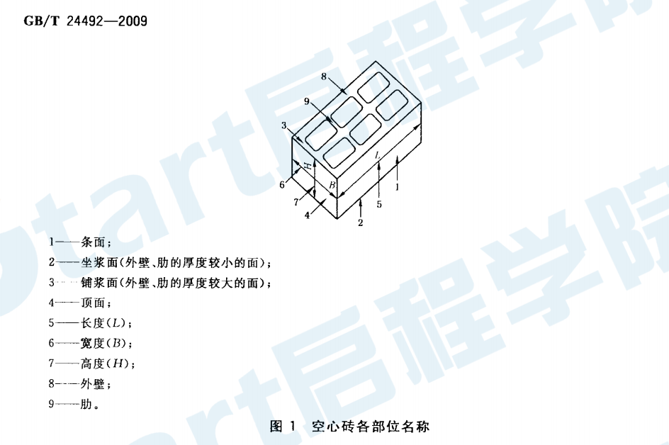 GBT24492-2009 非承重混凝土空心磚