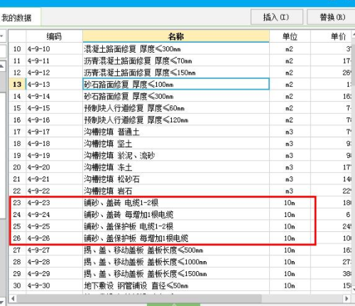 电缆管道保护[项目特征]1.名称:管道铺砂盖砖[工作内容]1.铺设2.压实