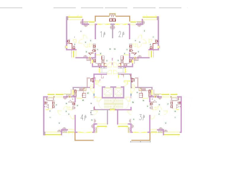 全套住宅樓砌體排磚CAD施工圖