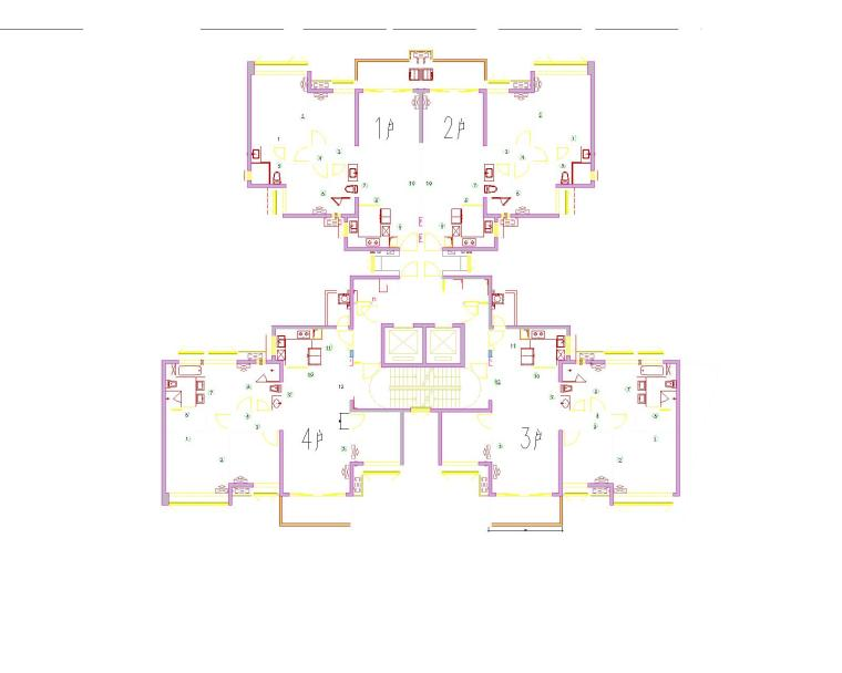 全套住宅樓砌體排磚CAD施工圖