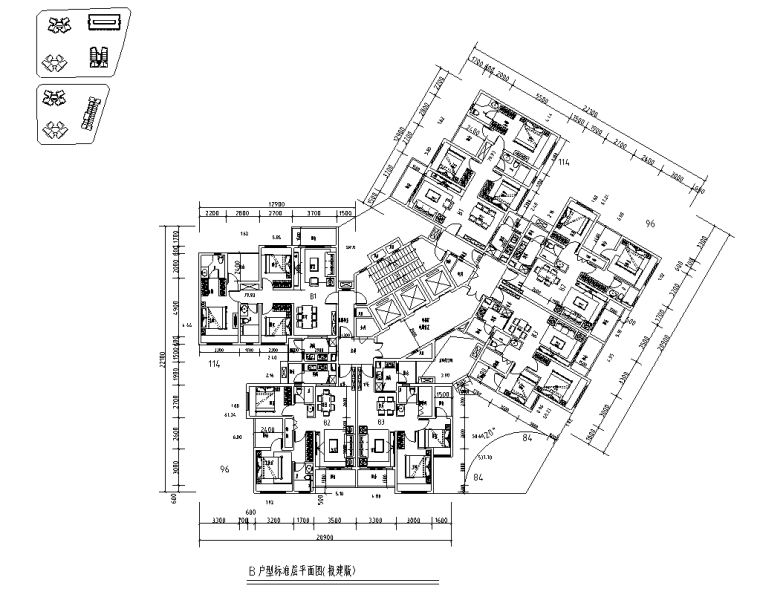 住宅+保障房+公寓+酒店平面圖