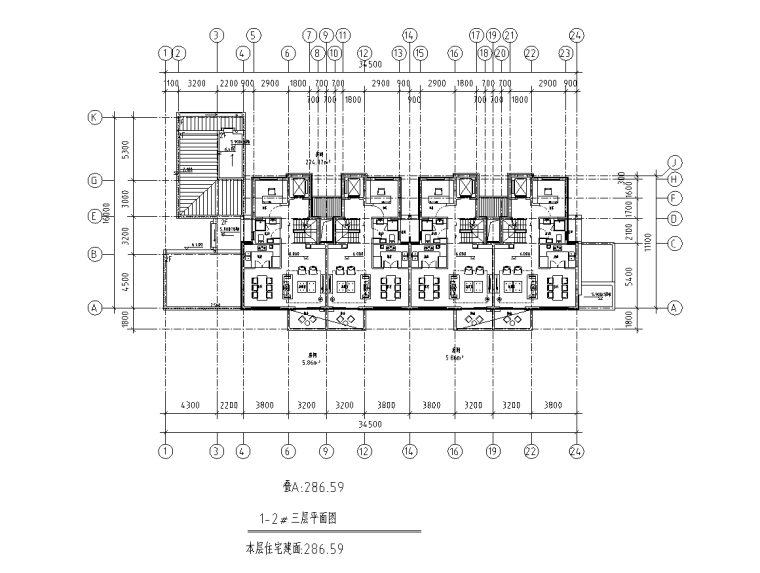 四五層疊拼117,、125,、135、142㎡戶型圖