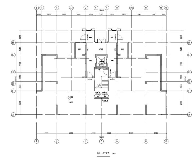 11層新中式風一梯兩戶142㎡住宅戶型圖設(shè)計