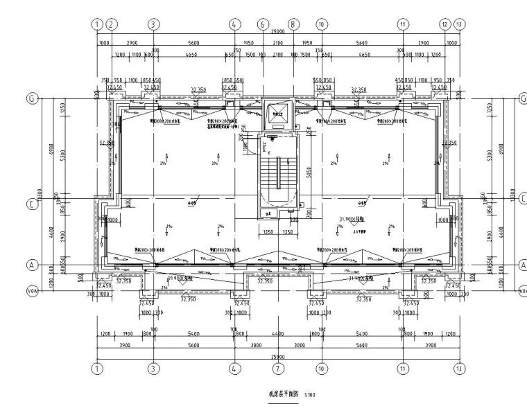 11層新中式風一梯兩戶142㎡住宅戶型圖設(shè)計