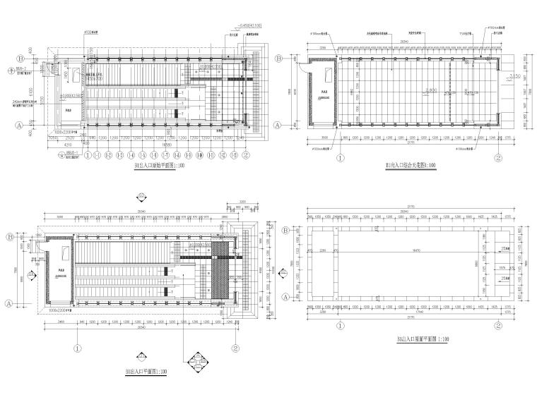 [北京]地鐵站站口裝修設(shè)計(jì)施工圖+SU模型