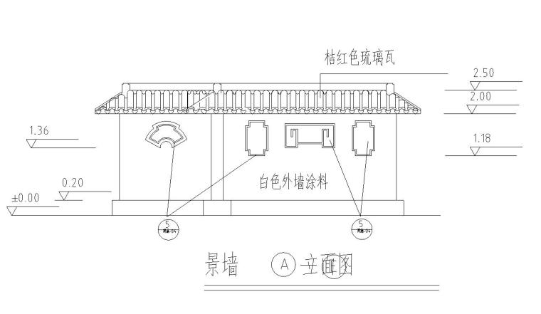 單層不規(guī)則公園茶室施工圖設(shè)計