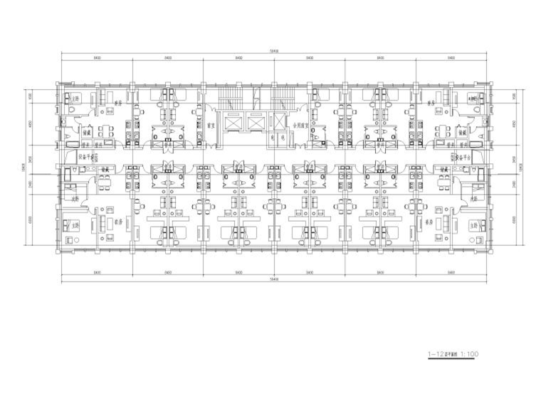 53款高层酒店式青年公寓LOFT建筑户型CAD