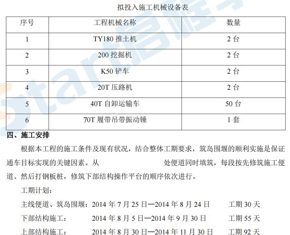 筑岛工程围堰施工方案