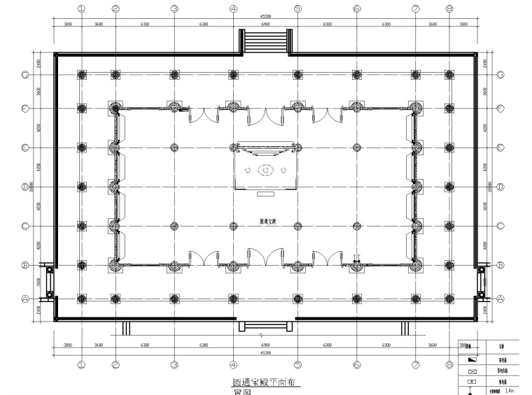 观音园_2800㎡_室内装修CAD施工图