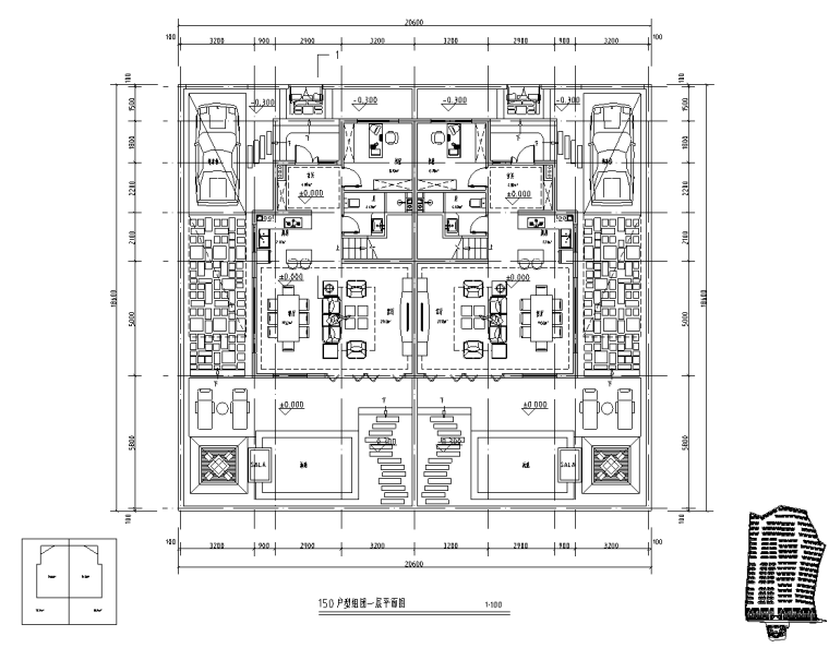 150㎡別墅戶型圖設(shè)計