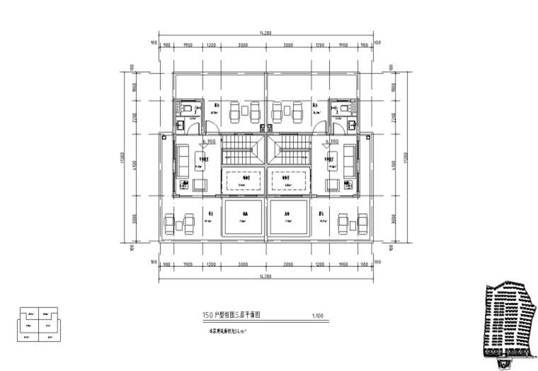 150㎡別墅戶型圖設(shè)計