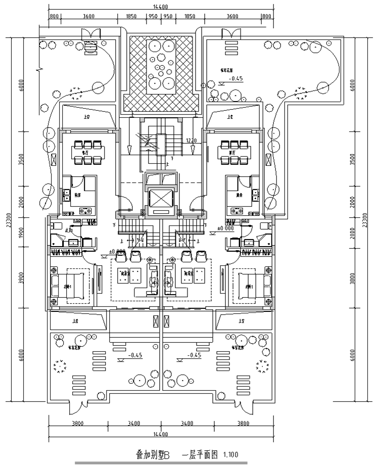 五層疊拼別墅 135+140㎡戶型圖