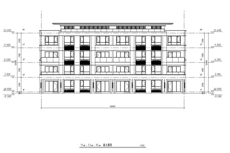 四層疊拼別墅 160+180㎡戶型圖