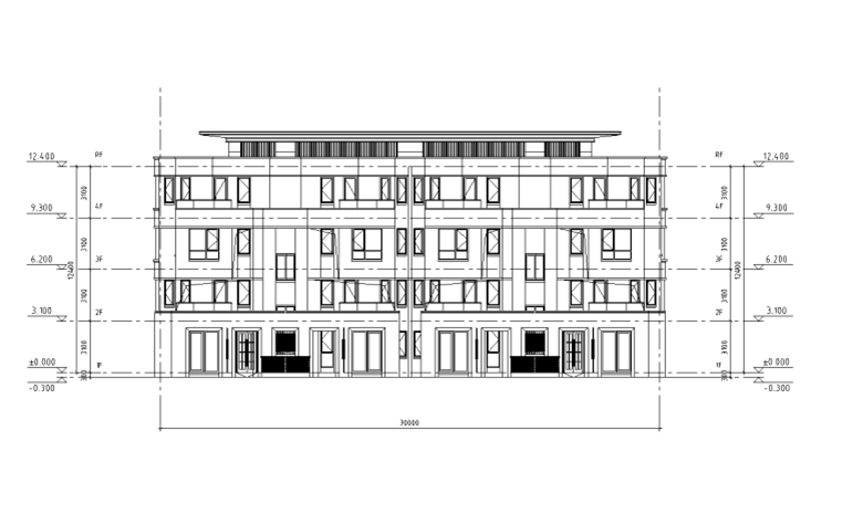 四層疊拼別墅 160+180㎡戶型圖