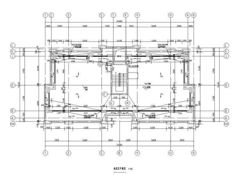 11層新中式風一梯兩戶128㎡住宅戶型圖設(shè)計