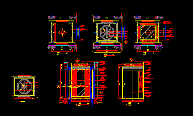 六款豪华电梯轿箱装修图（含实景）