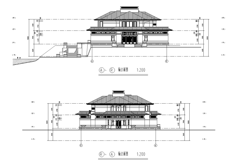 大獨棟-節(jié)點戶型圖設(shè)計