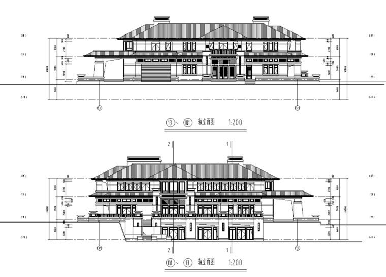 大獨棟-節(jié)點戶型圖設(shè)計