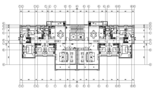 新古典風(fēng)格戶型1梯2戶210㎡戶型圖設(shè)計(jì)