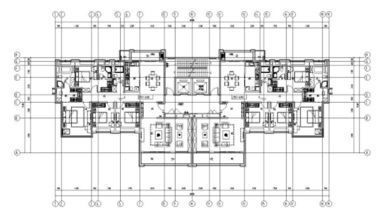 新古典風(fēng)格戶型1梯2戶210㎡戶型圖設(shè)計(jì)