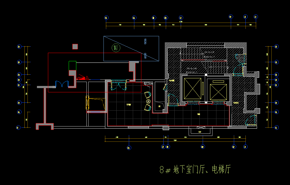 [福州]知名房地产开发商设计公共空间室内施工图