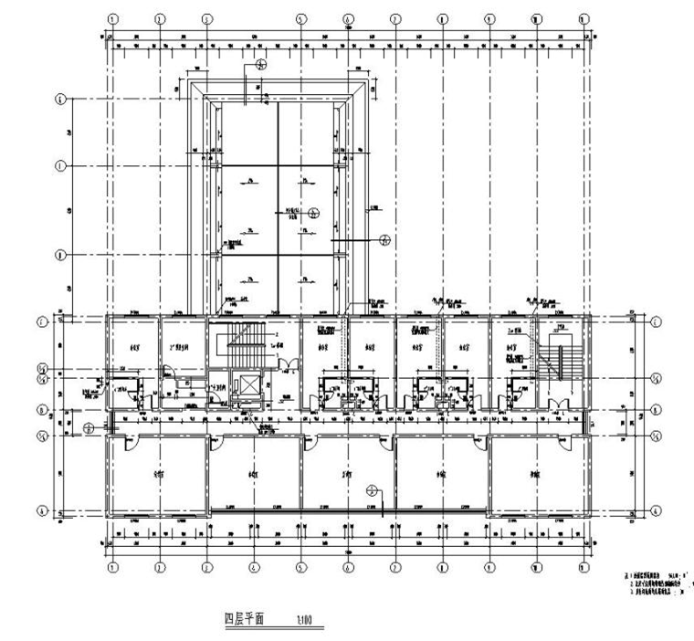 地下1地上6層派出所辦公樓建筑施工圖