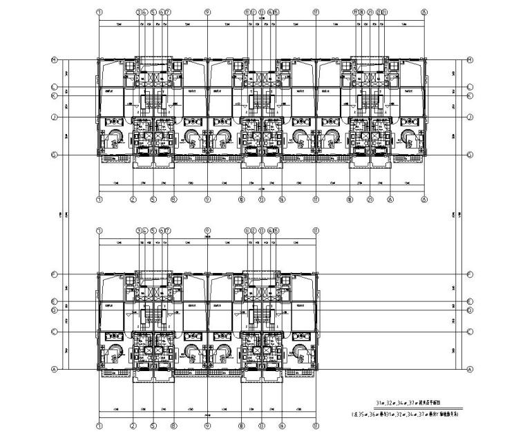 联排建筑住宅楼设计图